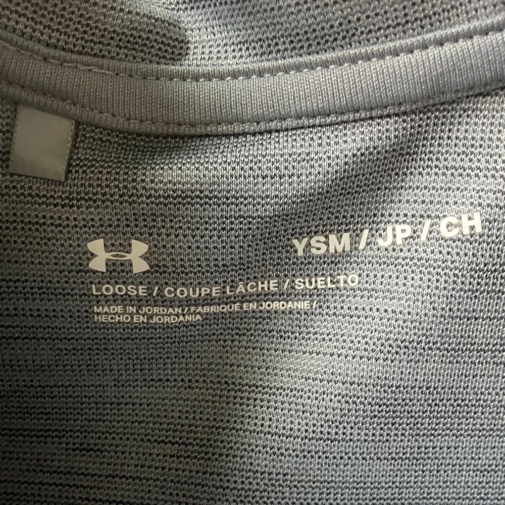 Under Armour Kids Light Gray Polo Shirt - Picture 3 of 5